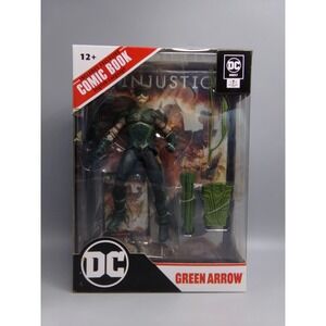 DC Direct DC Universe Injustice Green Arrow 6 Inch Action Figure with Comic Book